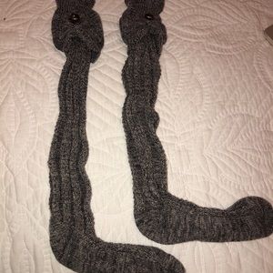 Knit thigh high / boot socks